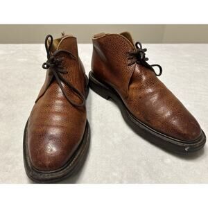 Joseph Cheaney Shoes Boots Men’s Size 7.5 Brown Leather Ankle Chukka Vintage